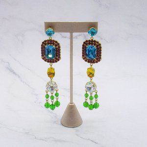 Ralph Lauren Swarovski crystal statement earrings